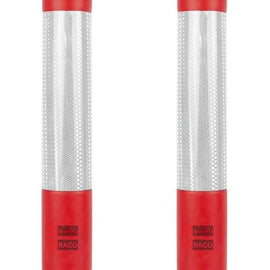 RACO Traffic Safety Plastic Delineator Post Red | 76CM Flexible Warning Post | Road Safety Bollard with Demountable Base Pack of 2