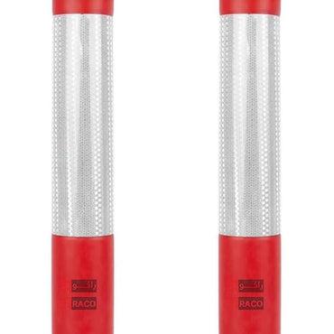RACO Traffic Safety Plastic Delineator Post Red | 76CM Flexible Warning Post | Road Safety Bollard with Demountable Base Pack of 2