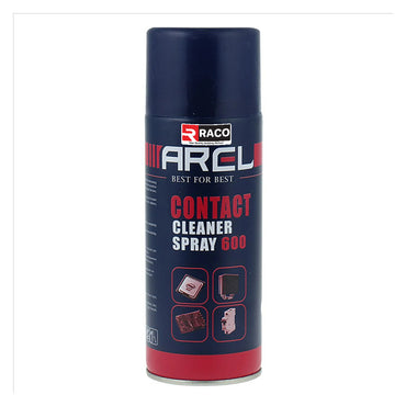 RACO Arel Contact Cleaner Spray 600 Fast-Drying Electrical Cleaner for Electronics, Switches, Circuit Boards, and Connectors | Residue-Free Formula, Removes Dust, Dirt, and Oxidation, 450ml