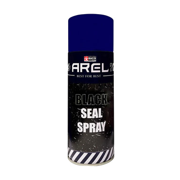 RACO Arel Black Seal Spray, Rubberized Waterproof Leak Sealer, Durable Weatherproof Coating for Roofs, Gutters, Pipes, Easy-to-Use Multi-Surface Sealant, 450ml
