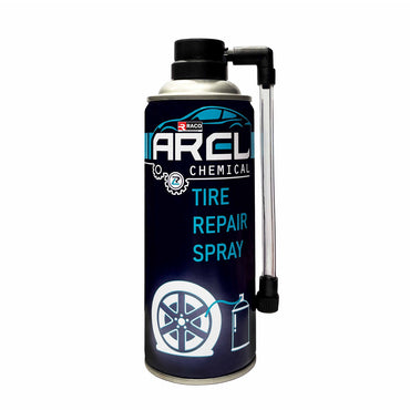 RACO Arel Tire Repair Spray Quick Fix for Punctures, Emergency Tire Repair Solution Instant Sealant & Inflator for Cars, Lite Commercial Vehicles, Bikes, Motorcycles, and Bicycles – Easy-to-Use, 450ml