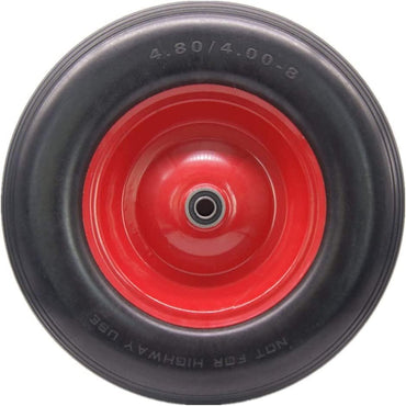 RACO Replacement Wheelbarrow Wheel-Solid Rubber, Steel Rim, Flat-Free Spare Tire Heavy-Duty Solid Rubber Wheels