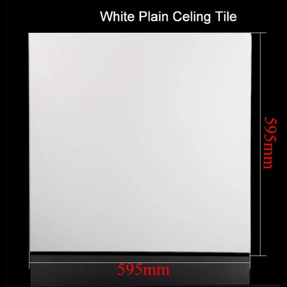 Raco Gypsum Ceiling Tiles, Ultra-Thin Bright White 595x595x7mm, Pack of 8