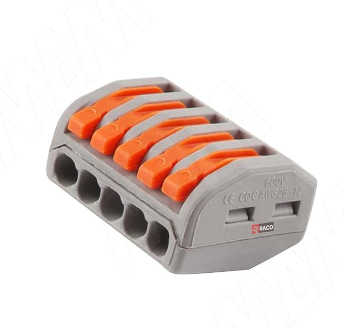RACO Universal Compact Wiring Connectors Wago Style Fast Connection Terminal Electrical Connectors Cable Connector FJ Series Pack of 10 PCS