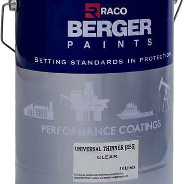 RACO Berger Universal Thinner Oil-Based Paints and Clean Painting Tools such as Brushes, Rollers, and Sprayers