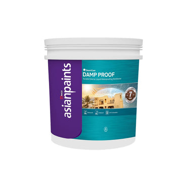RACO Asian Paint Berger SmartCare Damp Proof |White Liquid Waterproof Sealant for Roof | Outdoor Water-Based Waterproof Coating. (Gallon (3.6 Litres)