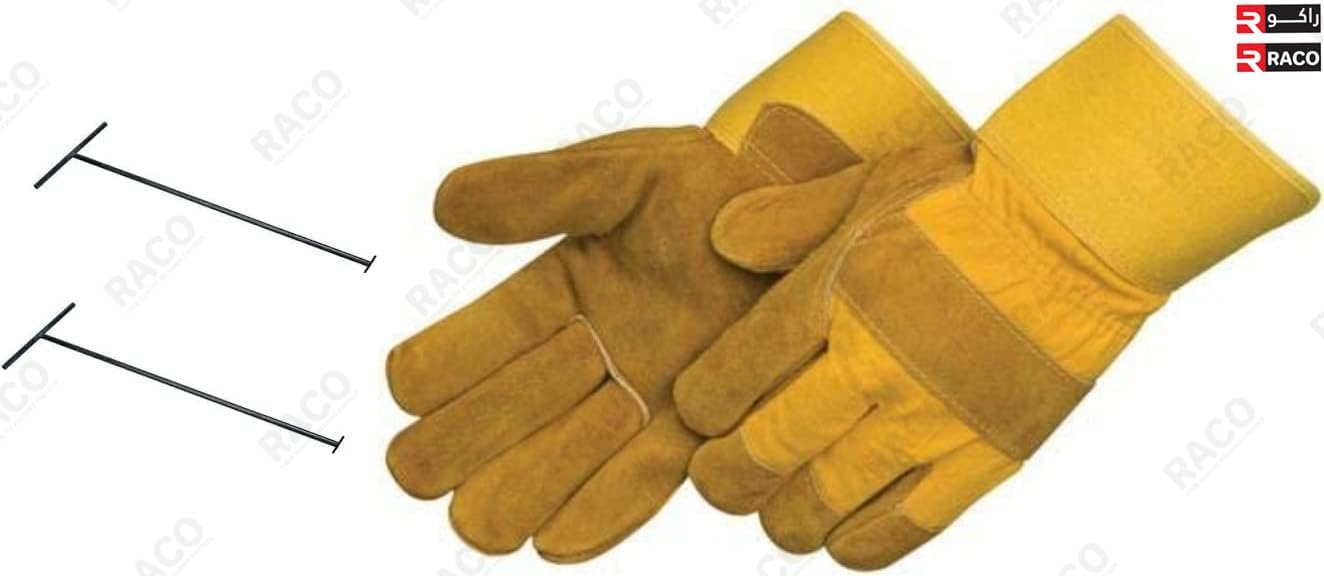 RACO Manhole Open Key | Universal Manhole Lifting key for Easy Cover Removal with Leather Gloves