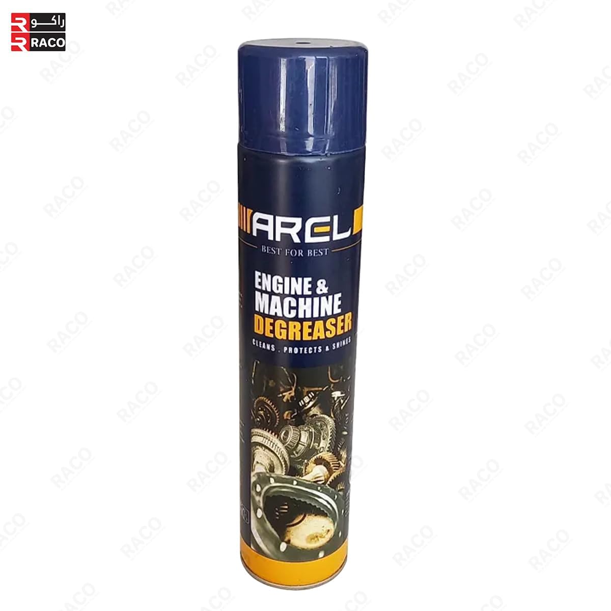 RACO Arel Engine & Machine Degreaser Spray, Heavy-Duty Formula for Powerful Oil, Grease, and Dirt Removal | Ideal for Cars, Trucks, Motorcycles, Industrial Machinery, and Tools, 700ml