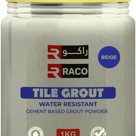 RACO Cement Tile Grout Powder for Filling Tile Joints 1KG, BEIGE