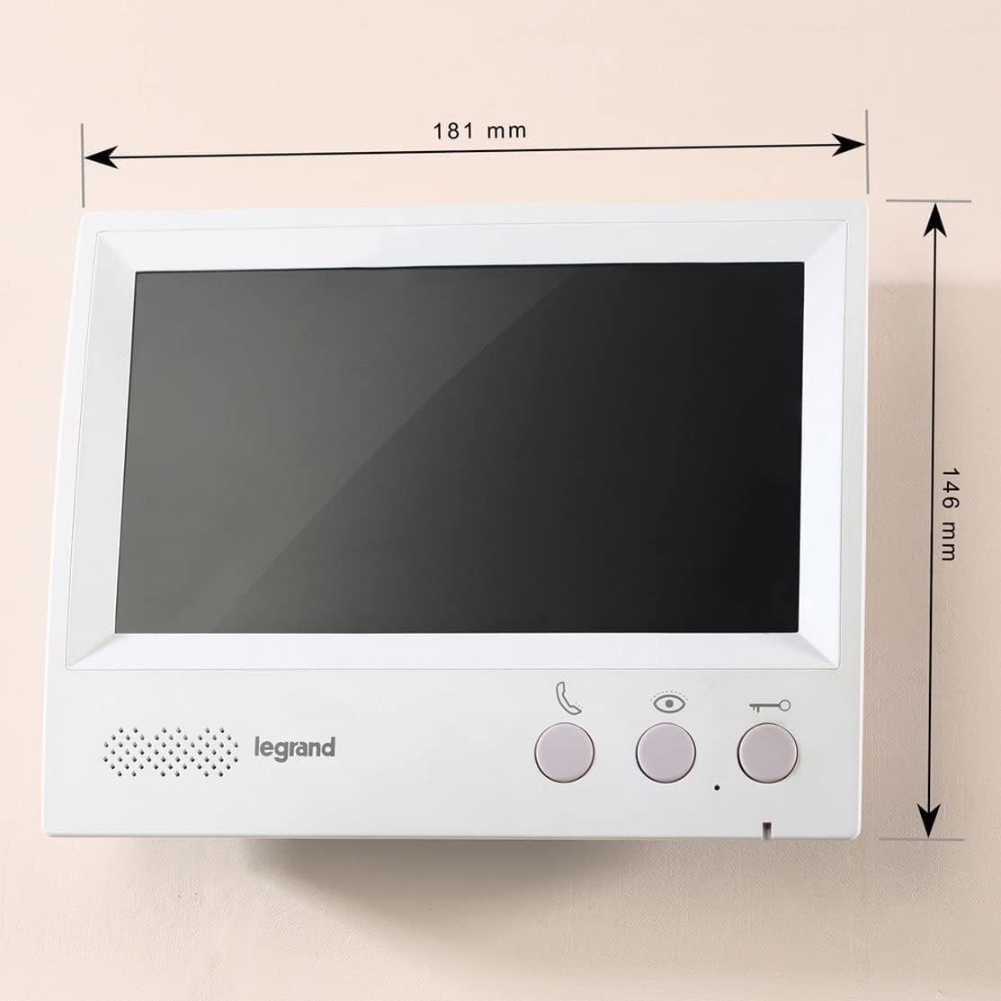 Legrand - 7inch video intercom kit, 4-wires, hands-free