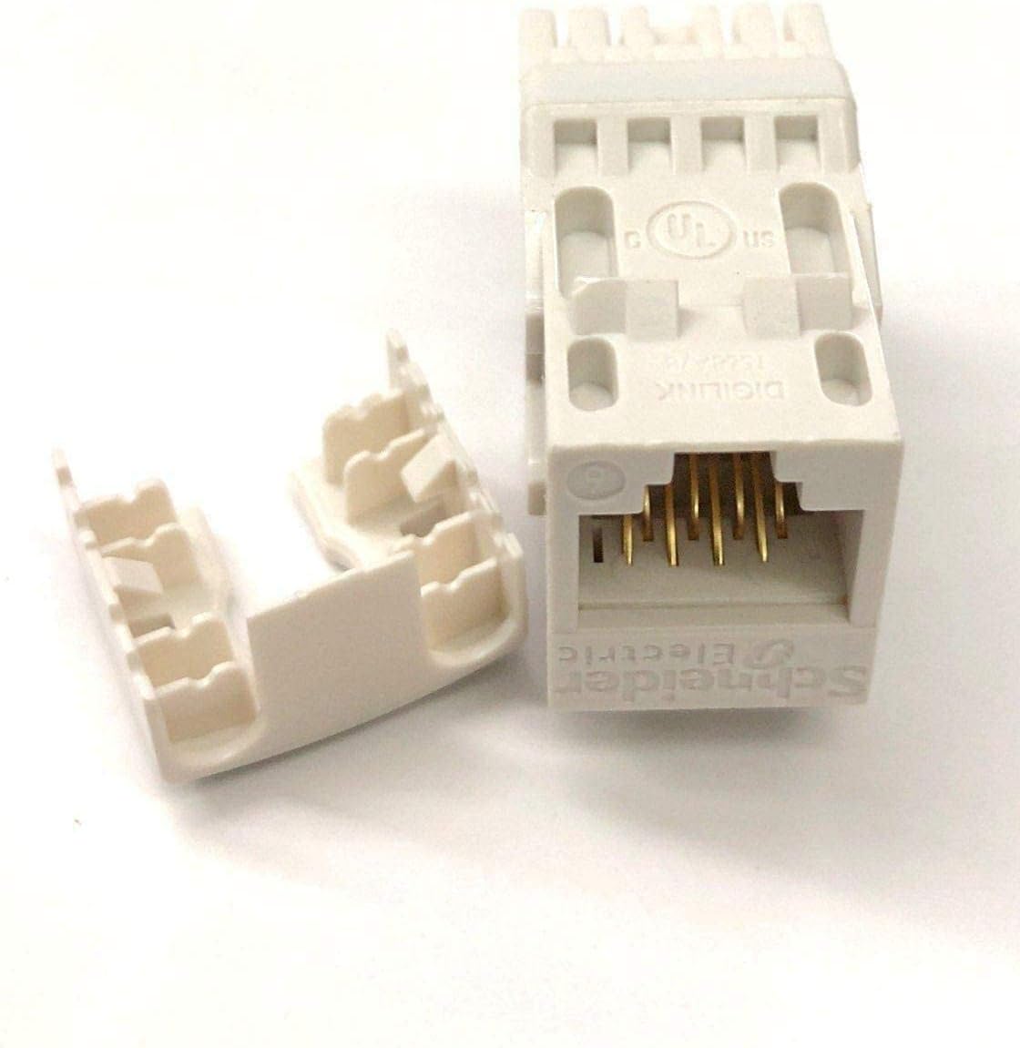 Schneider Electric Keystone RJ45 Digilink Cat6 UTP I/O Modular Jack (Pack of 10)