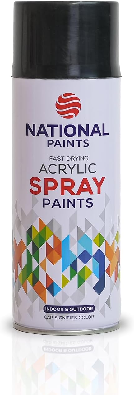 National Paints Fast Drying Acrylic Spray Paint, Premium Multi Surface Paint, Durable Finish, Easy to Use - 400ML