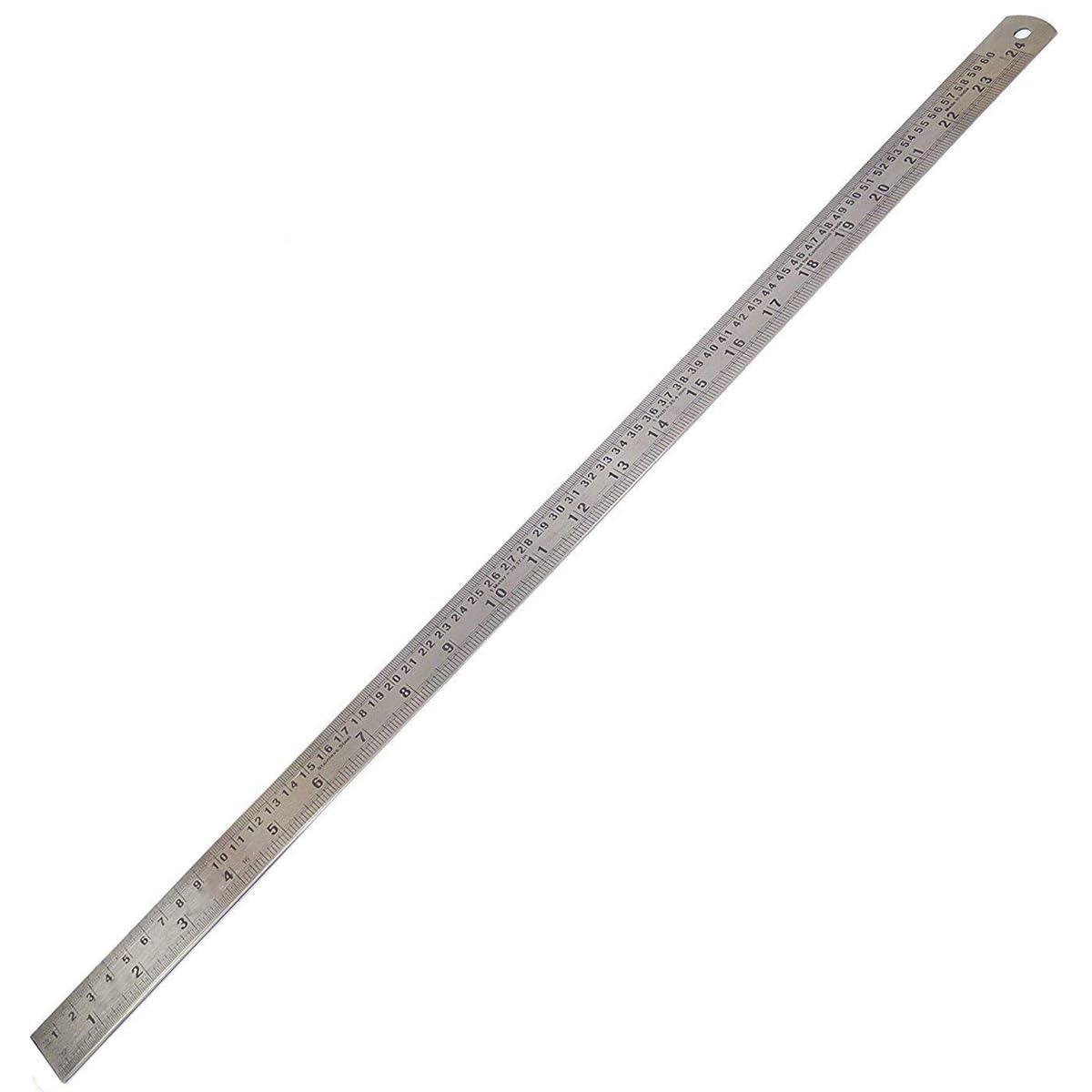 RACO Uken Stainless Steel Ruler | Heavy-Duty SS Scale with Conversion Table for School, Office, Home, Architects, Engineers, and Craft Supplies