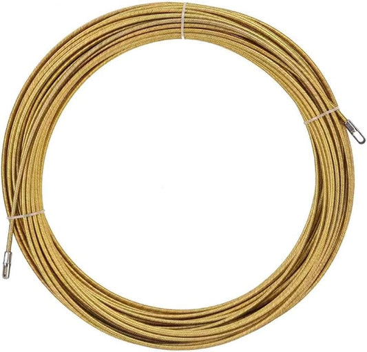 RACO Giffex Cable Pulling Spring, Cable Guider Puller, Universal Wire Puller Tool, Electrical Wire Threader, Wiring Installation Tool Gold 4MM