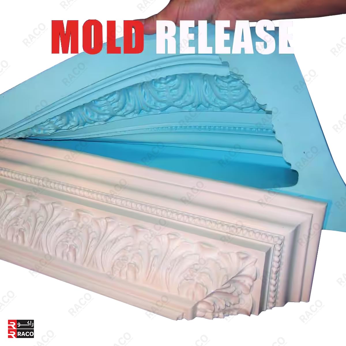 RACO Arel Mold Release Spray Non-Stick Lubricant for Smooth Mold Ejection, Ideal for Plastic, Rubber, and Metal Casting | High-Temperature Resistant, Easy Application, 450ml