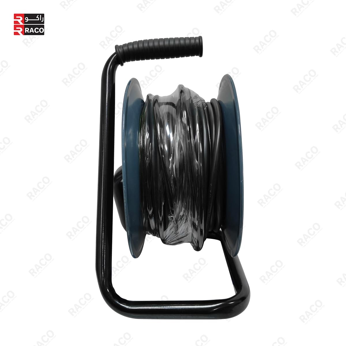 RACO Maxwell Heavy Duty 13A Cable Reel Extension | 4 Universal Sockets with Handle, ESMA Approved, PVC Wheel (25 Metre)