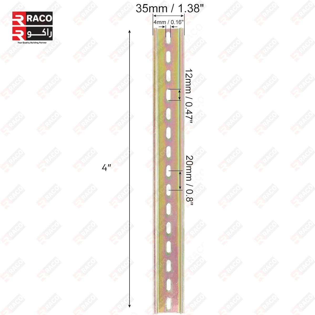 RACO MCB Mounting DB Rail DIN Rail Slotted Iron Mounting Guide