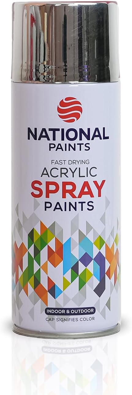 National Paints Fast Drying Acrylic Spray Paint, Premium Multi Surface Paint, Durable Finish, Easy to Use - 400ML
