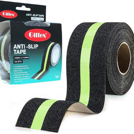 RACO Giffex Anti Slip Grip Tape|50 MM x 5 Yards|Non-slip Traction Tapes with Glow in the Dark Reduce the Risk of Slipping for Indoor or Outdoor Stair Tread Step and Other Slippery Surfaces