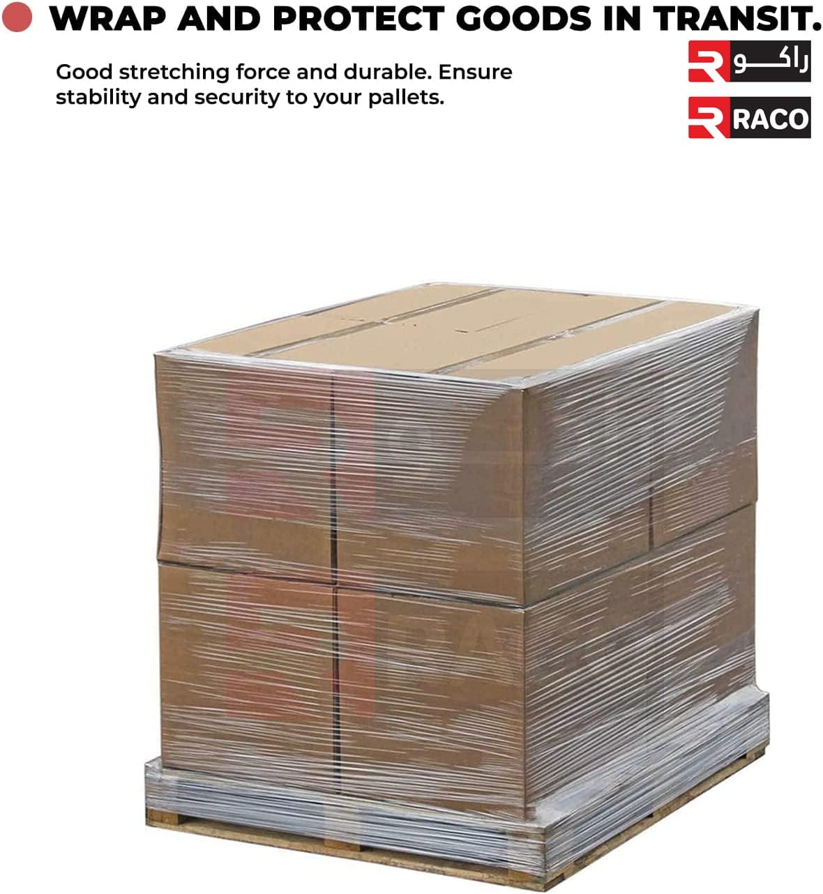 RACO Stretch Film/Wrap Cling Durable Adhering Packing Moving Packaging Heavy Duty Shrink Film Pallet Wrapping