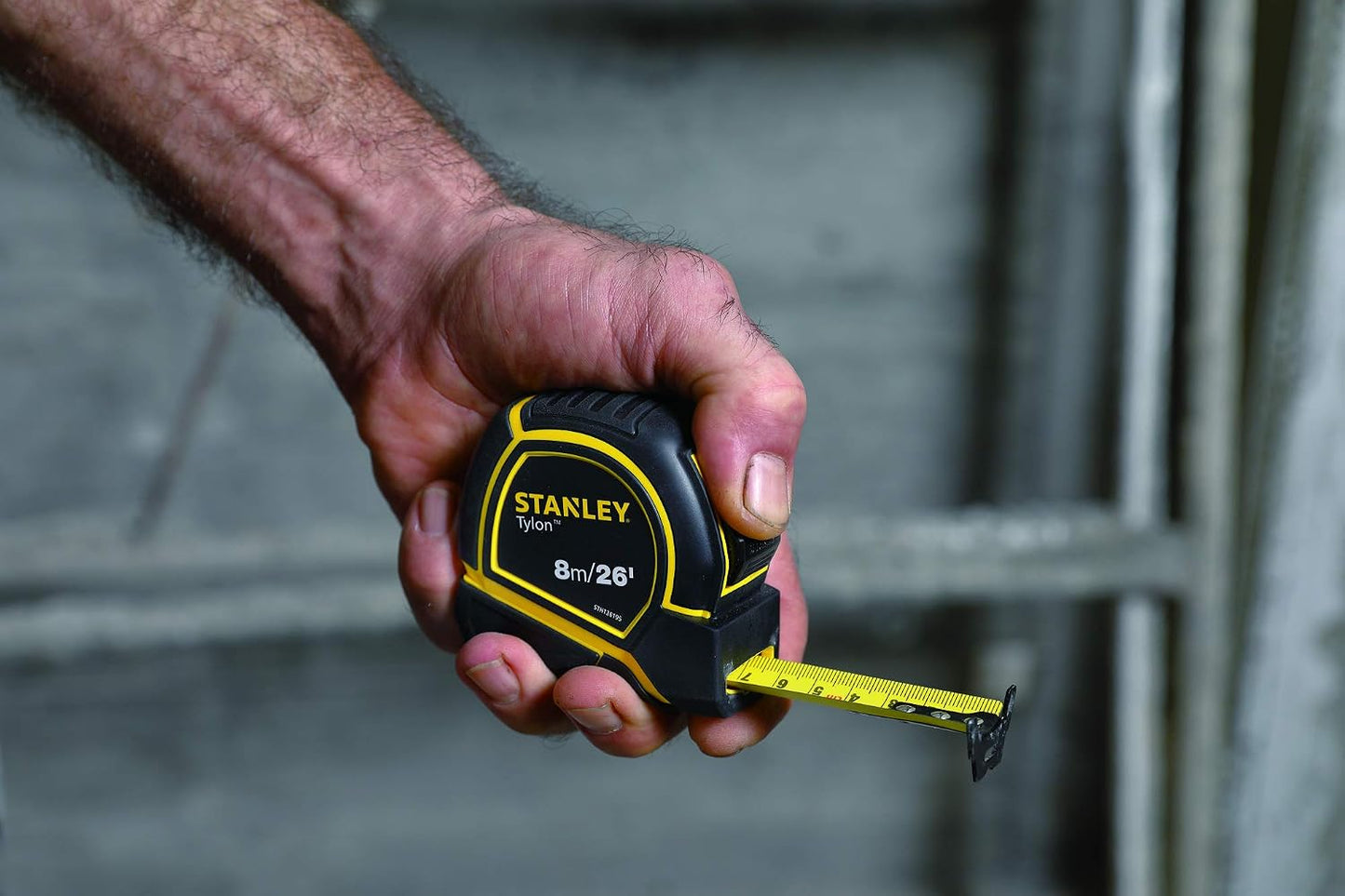 Stanley Tylon Short Tape Measure 8m/26' x 25mm, Yellow/Black - STHT36195