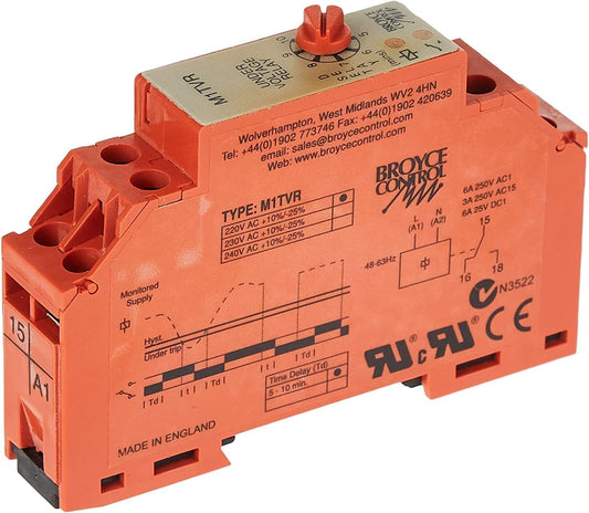 Broyce Control UVR Single-Phase Under-Voltage Monitoring Relay 230V M1TVR