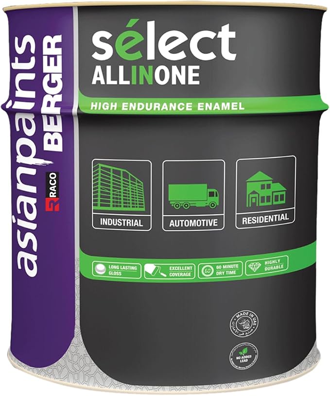 RACO Berger Select All in One Matt Enamel, Durable for Interiors/Exteriors – White